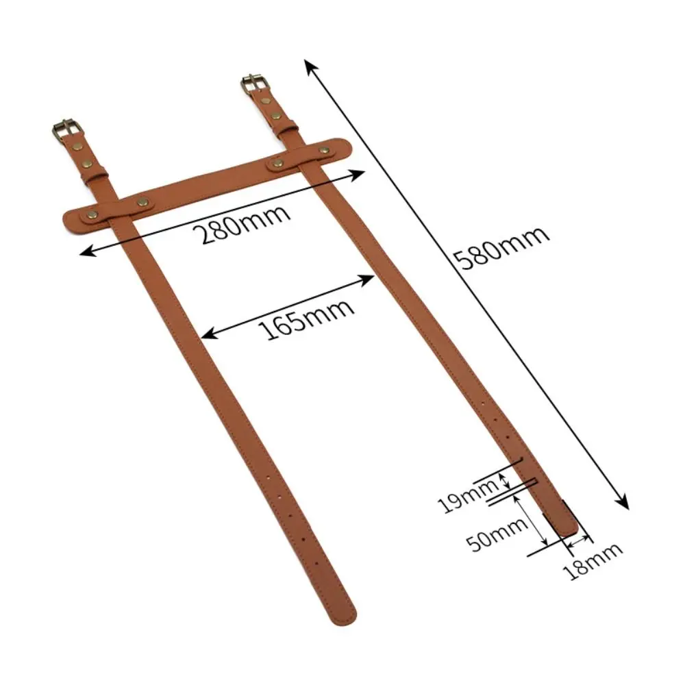 1Pc Durable Adjustable Pu Leather Blanket Carrying Strap Belt With Handle For Picnic Travel Rug Carry Yoga Mat 6