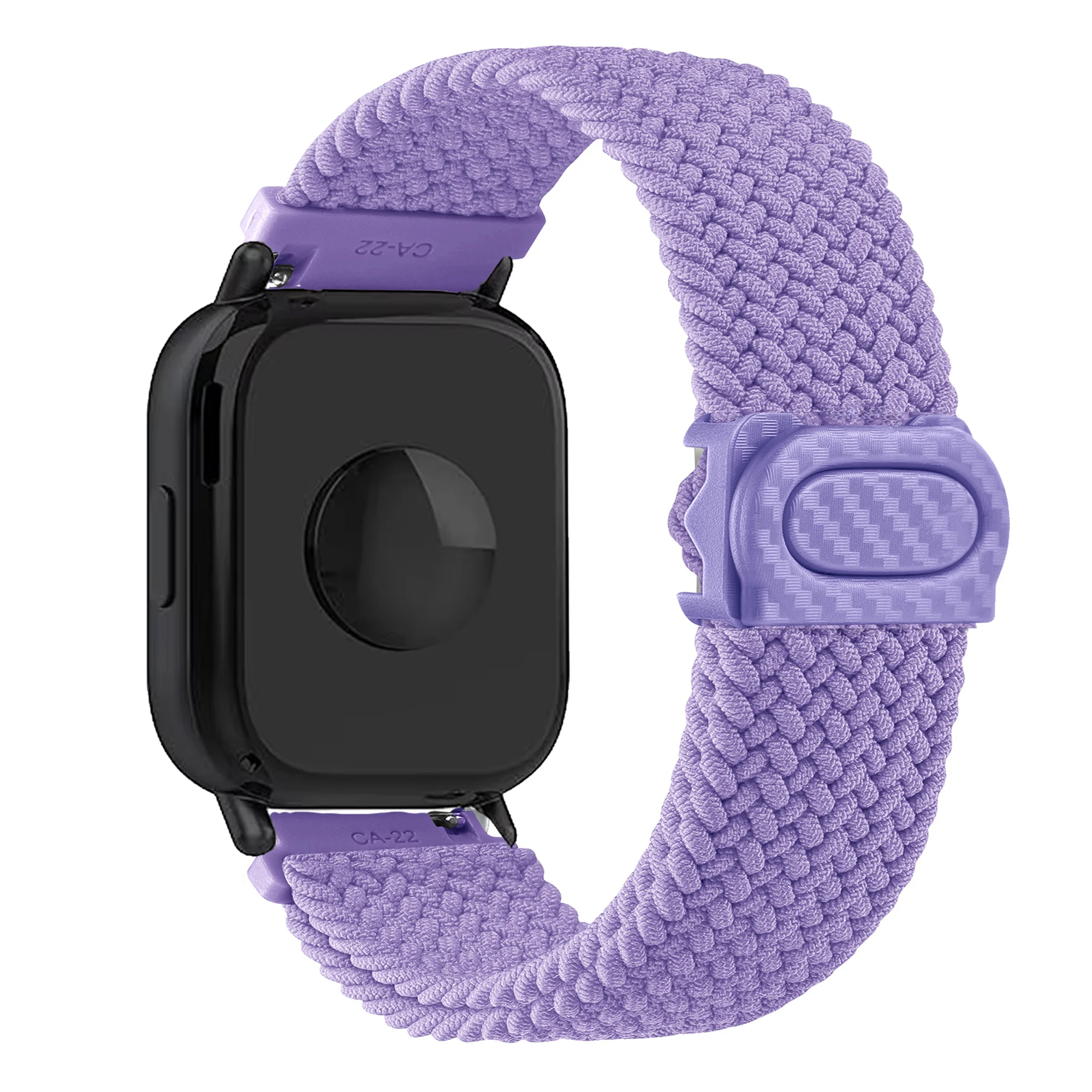 Braided Nylon Solo Loop Watchband - Universal 22mm Strap