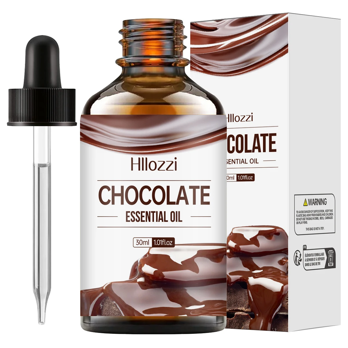 Chocolate essential oil has a sweet and mellow fragrance and is suitable for body massage and hair care.
