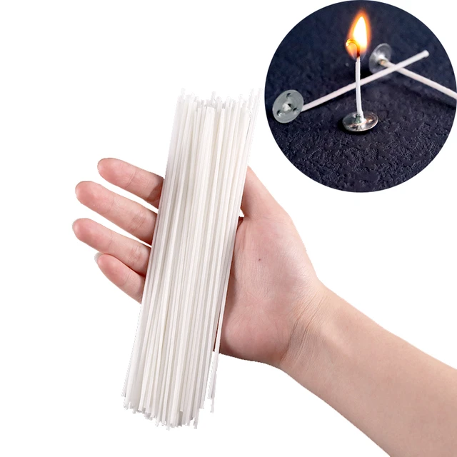 1 Set Cotton Candle Wicks Set with Double-sided Tape 100Pcs Smokeless  Candle Wicks DIY Cutting Candle Making Supplies - AliExpress