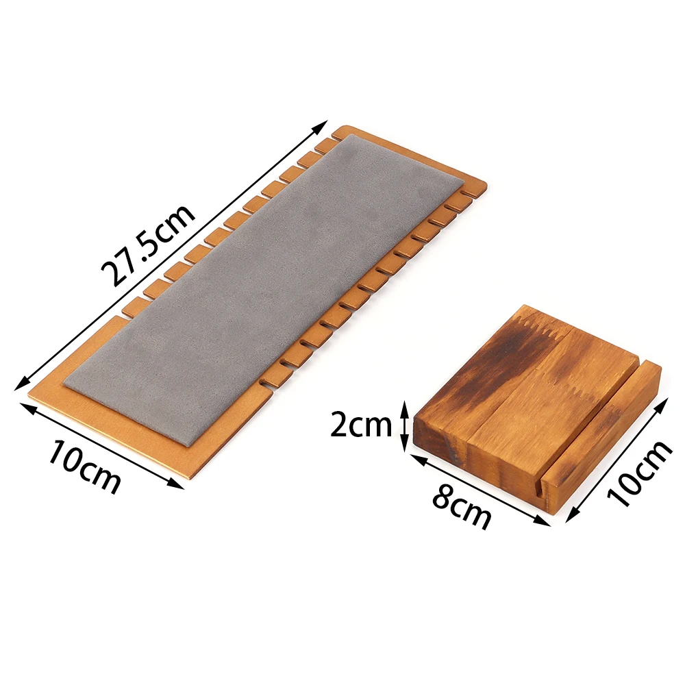 1Pc Solid Wood Jewelry Display Stand Necklace Showcase Holder Pendant Long Chain Handing Organizer Holder For Necklaces