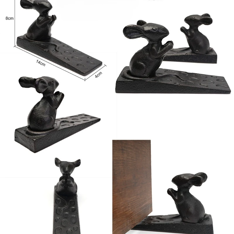 Cast Iron Animal Door Wedge Stopper