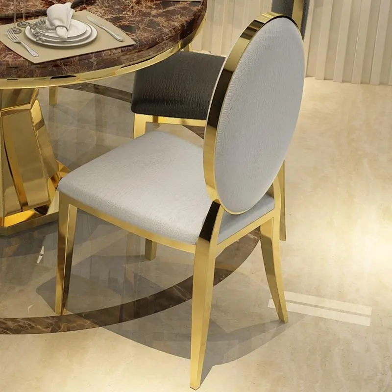 

Cafe Beauty Dining Chair Throne Party Bar Luxury Salon Chairs Living Room Gold Mobile Cadeiras De Jantar Fashionable Furniture