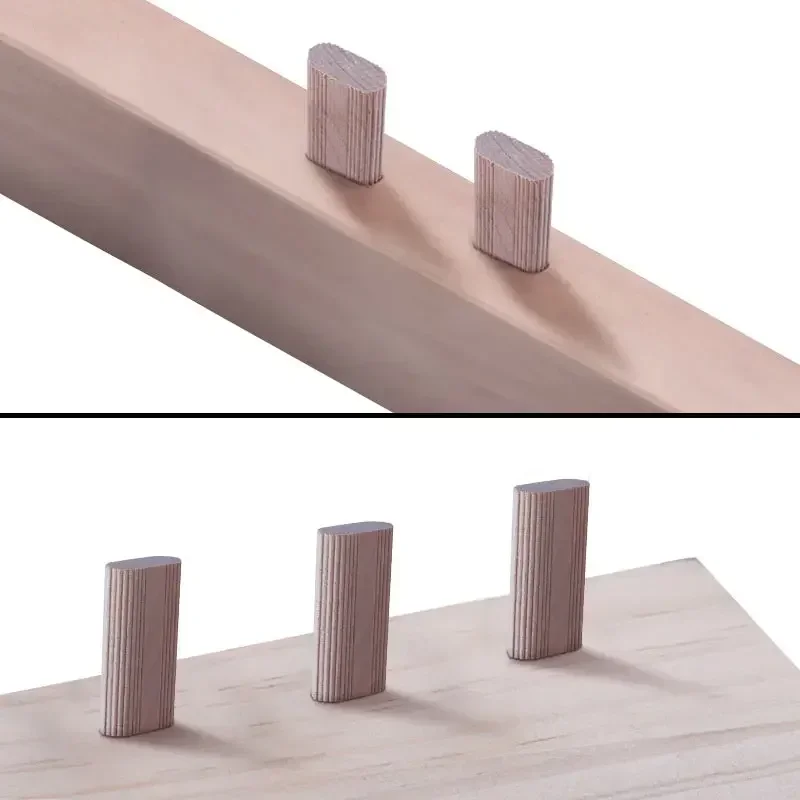 Domino Solid Wood DIY Stripes Tenon Biscuit Joinery Beech Nail Cork Block Wood Board Furniture Butt Tool For Woodwork 100/Bag woodworking tool