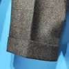 2024 Winter Large Size Woolen Men Business Suit Pants Casual Long Suit Pant Classic Style Thick Warm Trousers Q03 4