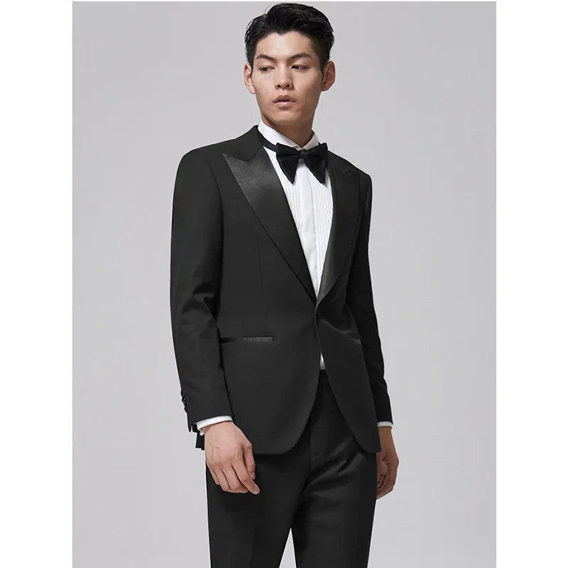 

7307-T-Korean version slim wool men's professional suit marriage