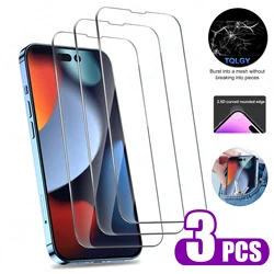 3PCS 9H Tempered Screen Protector For iPhone 11 12 13 14 15 Pro Max XR XS X Tempered Glass on iPhone 6 7 8 Plus SE 2020 Glass