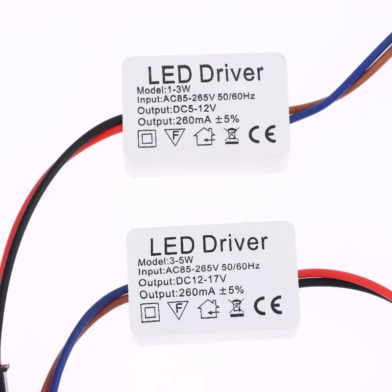 1Pcs 1-3W 3-5W 4-7W 8-12W 12-18W 18-24W 절연형 LED 드라이버..