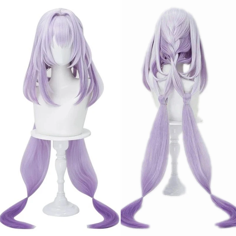 New Castorice Cosplay Synthetic Wig Halloween Christmas Role Playing Party Comic Exhibition Game Honkai Star Rail Long Ponytails