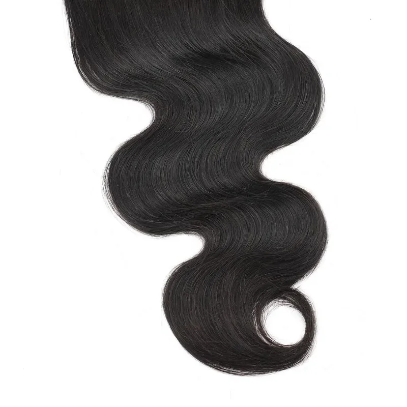 Body Wave Human Hair 2x6 Lace Closure Brazilian Remy Human Hair For Woman Transparent Lace Pre Plucked Hairline Daily Use
