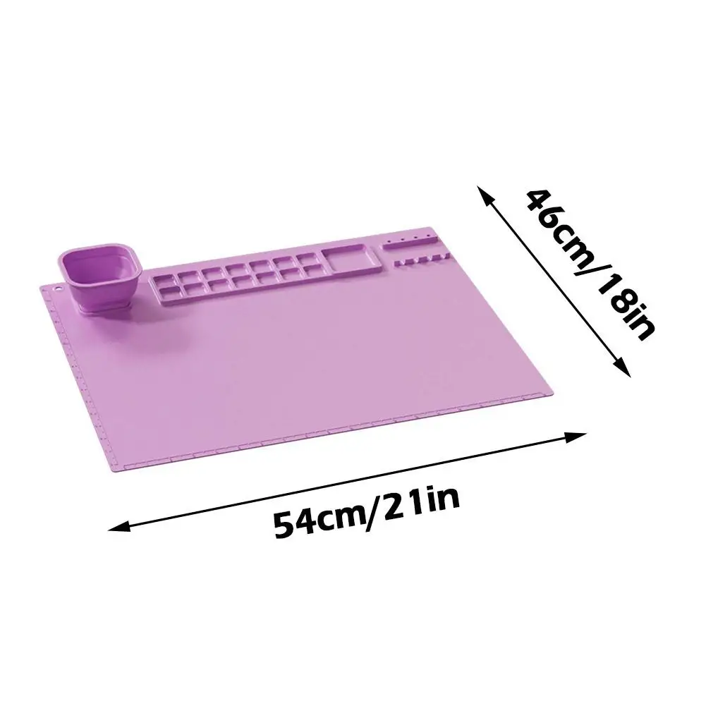 1pc Silicone Painting Pad, Painting Graffiti Pad, Oil Painting Pad For DIY  Resin Craft Making Casting Silicone Pads