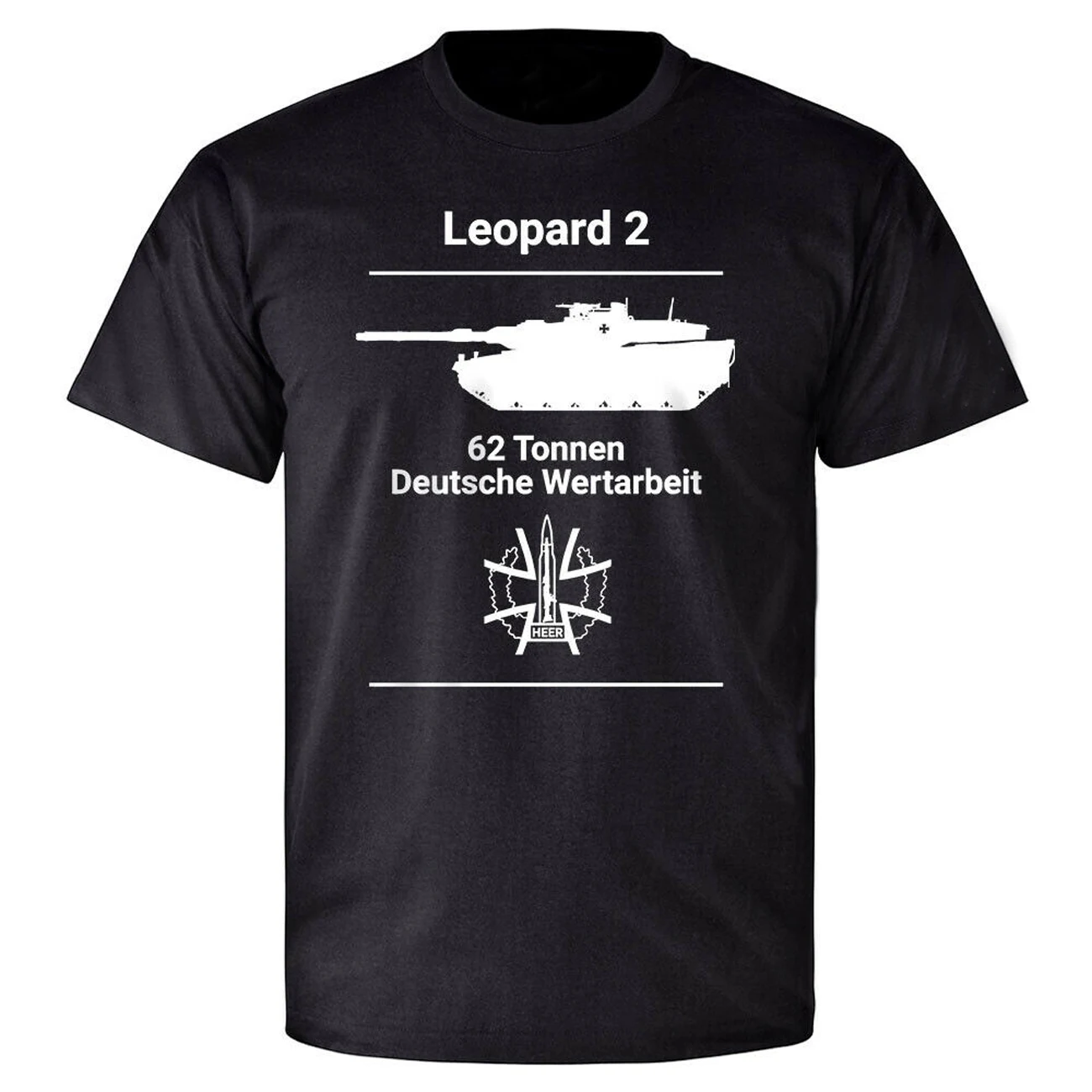 T-Shirt Panzer Leopard 2 Tank 62 Tons Wertarbeit Leo 2A7. Estate Cotone Manica Corta O-Collo Mens T Shirt Nuovo S-3Xl