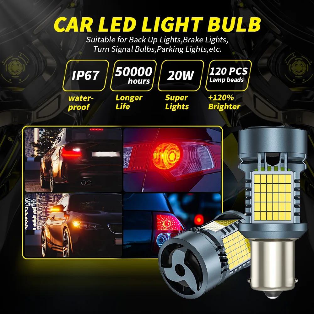 2X Canbus LED �ڵ��� LED ���� ���� ���õ� �� ����, 4000LM �ſ� ���� 7440 W21W WY21W T20 1156 BA15S P21W BAU15S PY21W
