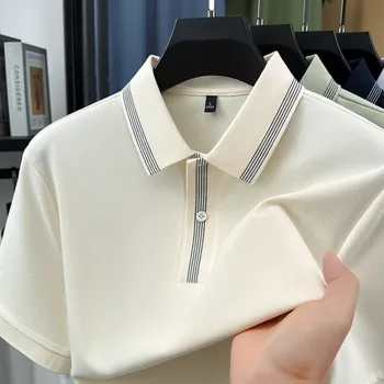 Polo Premium da Uomo in Piqué 70% Cotone – Antibatterico 7A, Morbido Mix di Cotone, Abbigliamento Business Casual
