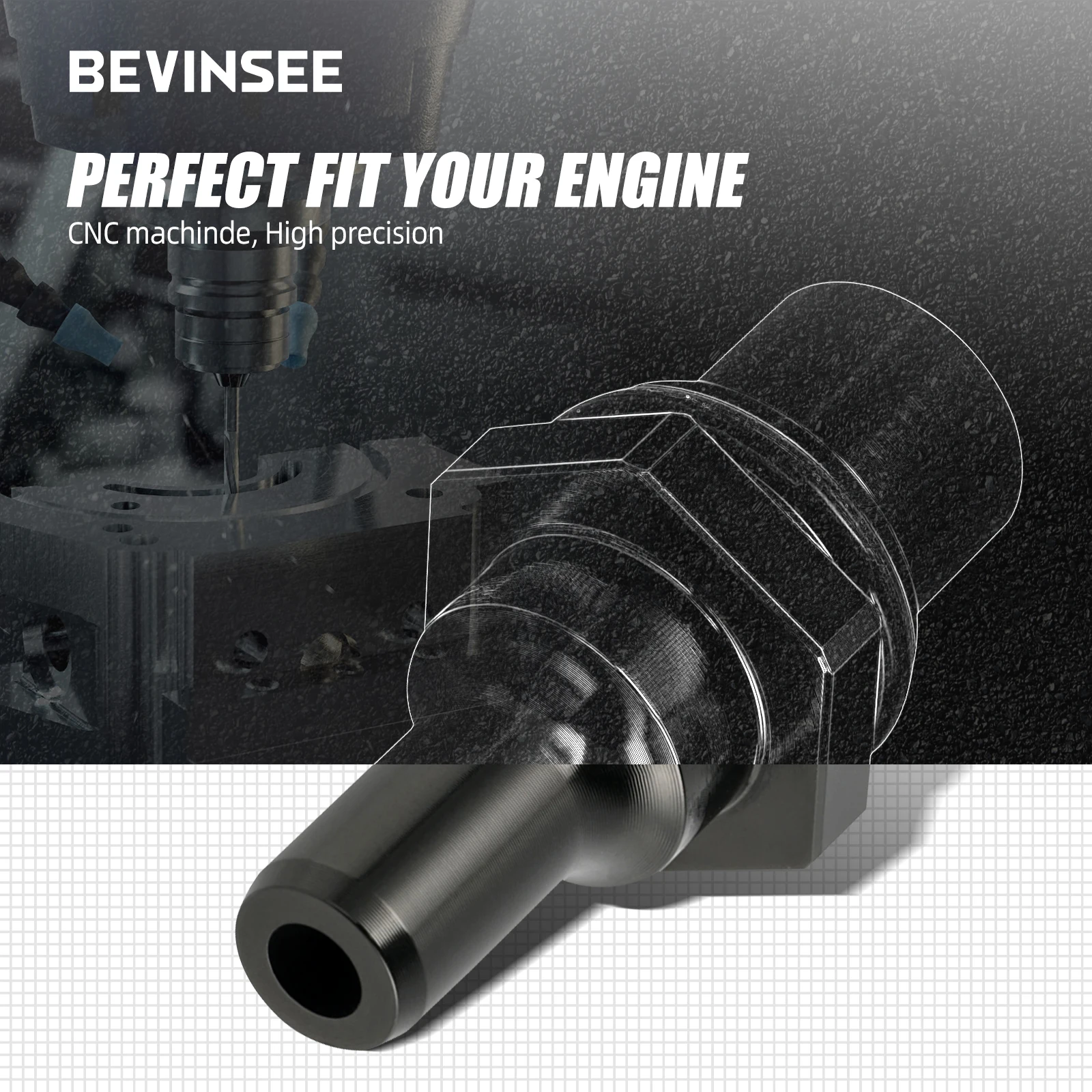 BEVINSEE Aluminum PCV Valve for BMW