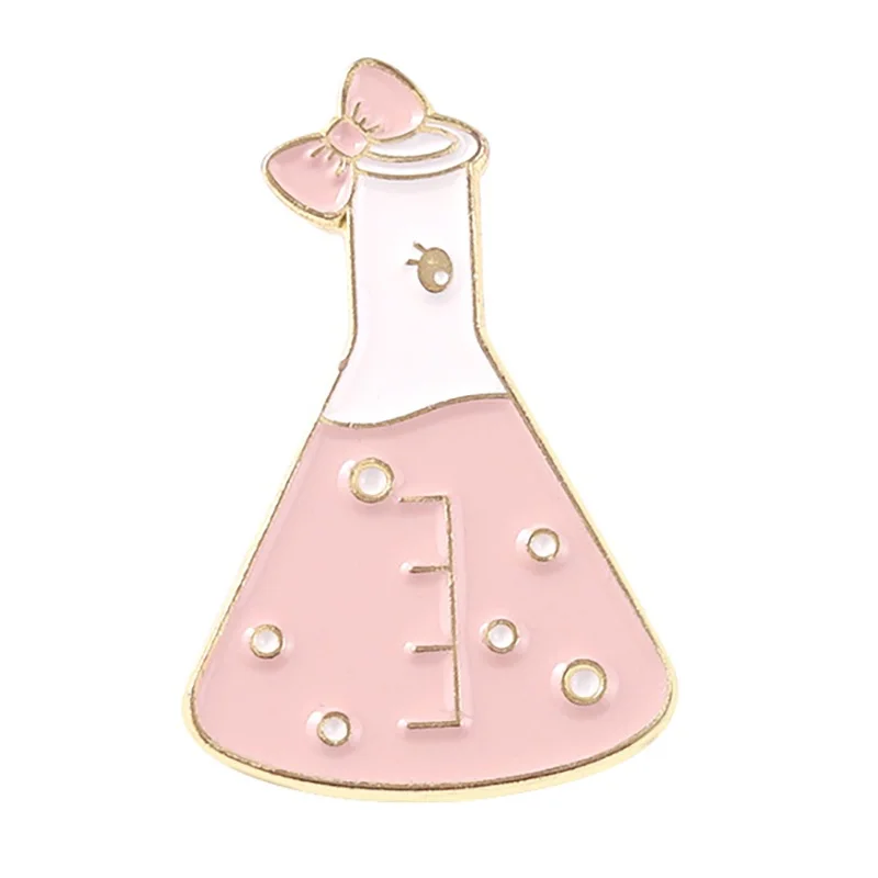 Interessante Emaille Pin Chemische Molekulare Struktur Brosche Element Kreative Schmuck Geschenk Becher Reagenzglas Brosche Abzeichen Revers – Detail 11
