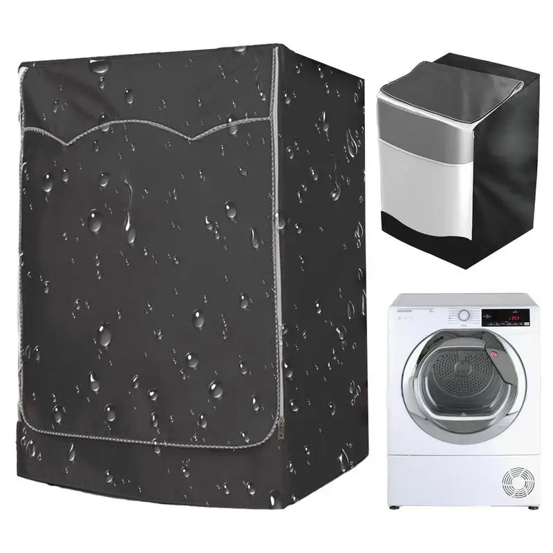 

Automatic Roller Washing Machine Cover Waterproof Clothes Washer Cover Sunscreen Dust Proof Cover Washers Dryers For home