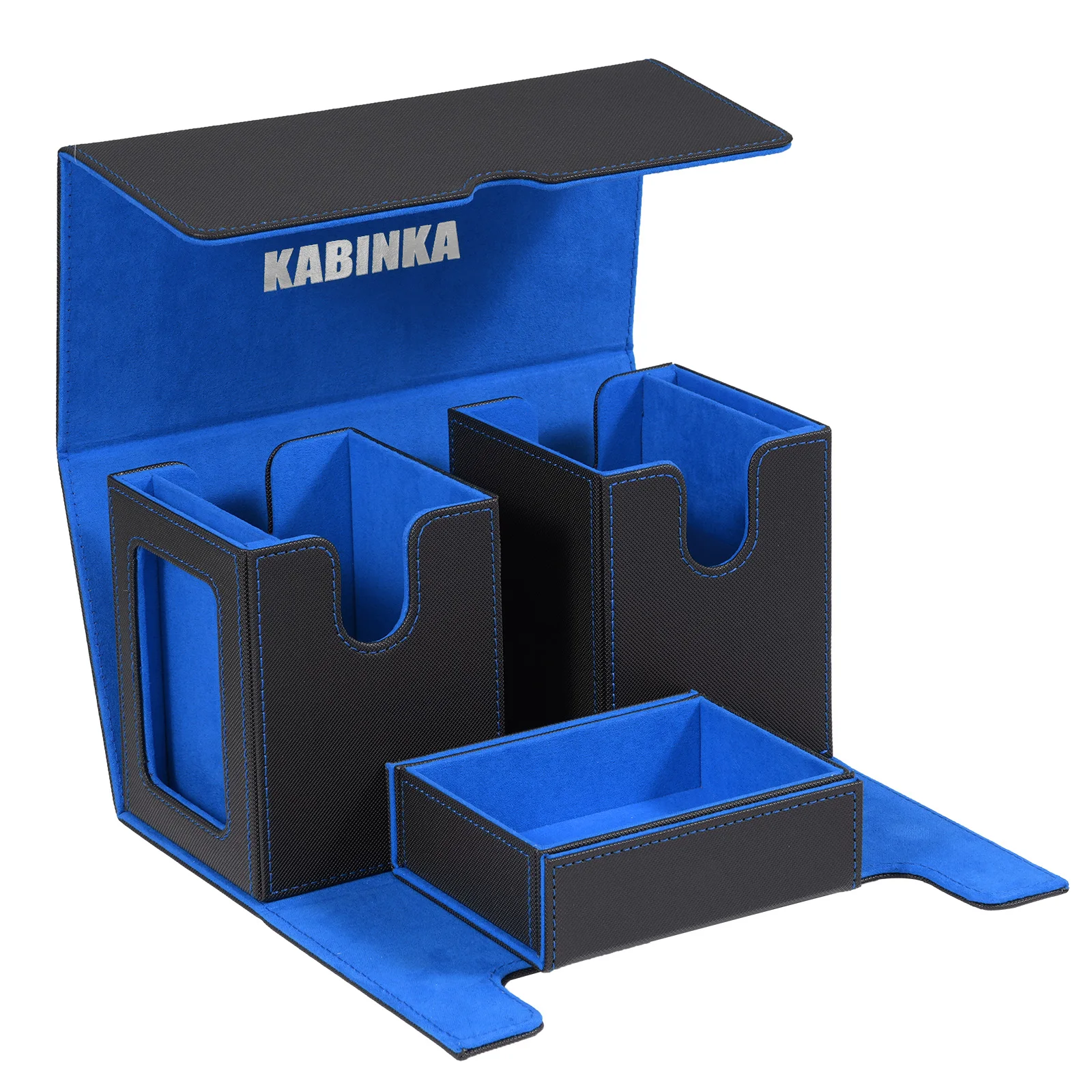 Trading 9-Card Side-by-Side Display Case With Dividers - Holds Cards Up To  180pt Thick, US Made Card Dividers