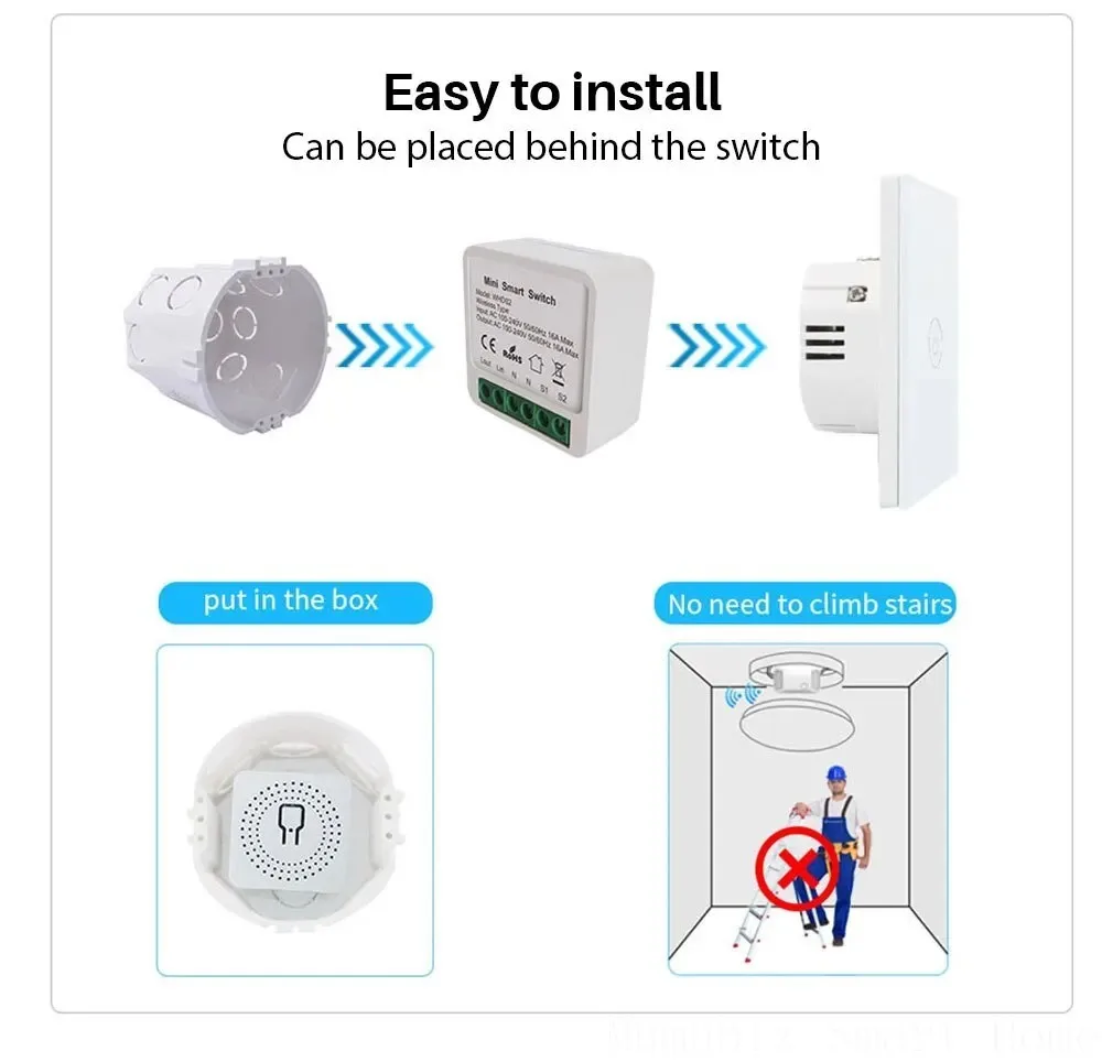 Smart Matter Switch Module 16A eWelink WiFi Switch Intelligent Mini Relay Breake