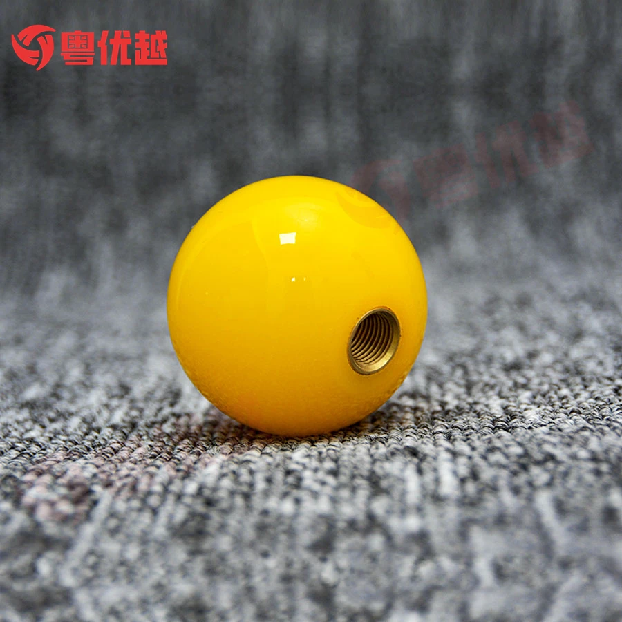 JDM 범용 볼 모양 수동 기어 시프트 노브, 노란색 미소 얼굴 기어 레버 스틱, 54mm