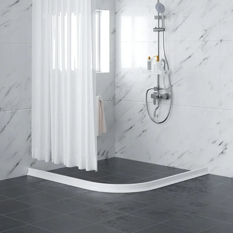 Self-adhesive Bathroom Water Retaining Strip Countertop Water Stopper Bendable Dry Wet Separation Blocker Shower Barrier Dam