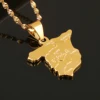 Spain Map Pendant Chain For Women Jewelry Love ESPAGNE Country Spanish 5