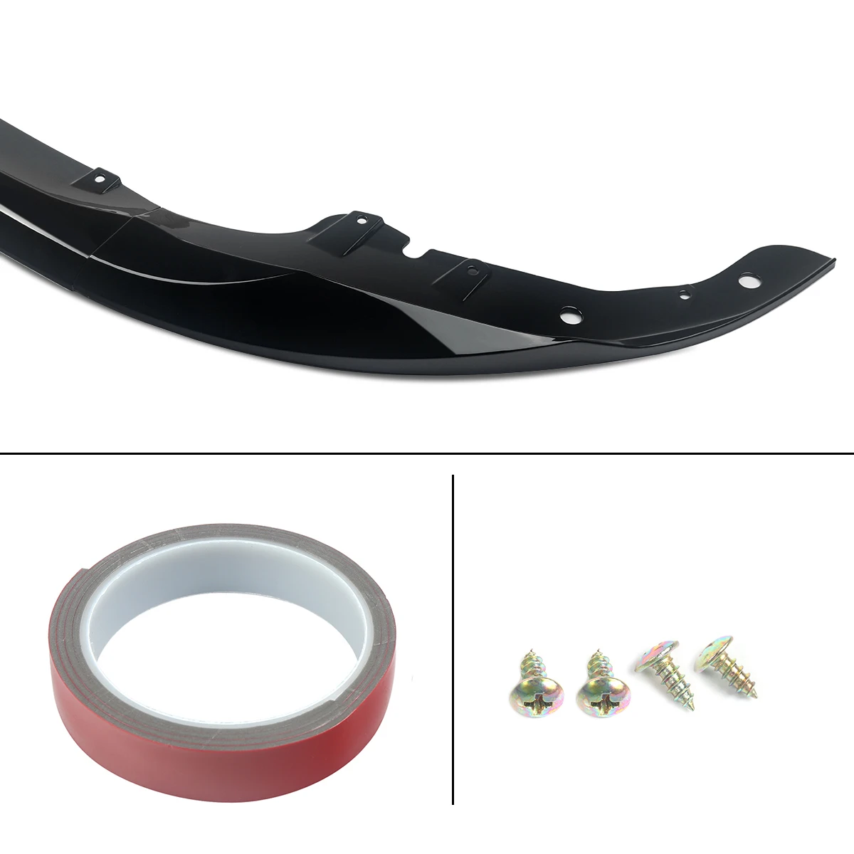 MagicKit Black CS Style Front Bumper Body Kit Spoiler Lip For BMW 4 Series G22 G23 2020-2022 Bodykits Tuning