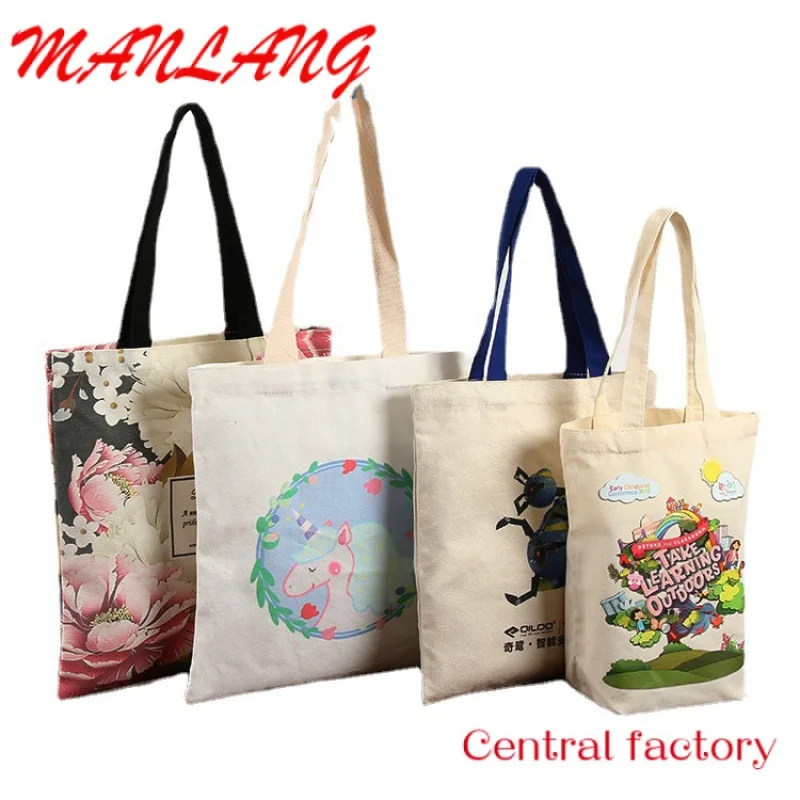 

Custom Wholesale Custom Logo Printed Reusable Eco Friendly Canvas Shopping Cotton Tote Bag