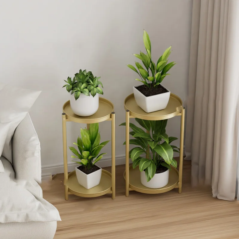 2Tier Potted Plant Flower Stand Pots Tray Lobby Shelves Planter Display Rack Storage Holder Shelf Home Balcony Garden Decoration plant stand wooden flower shelf
