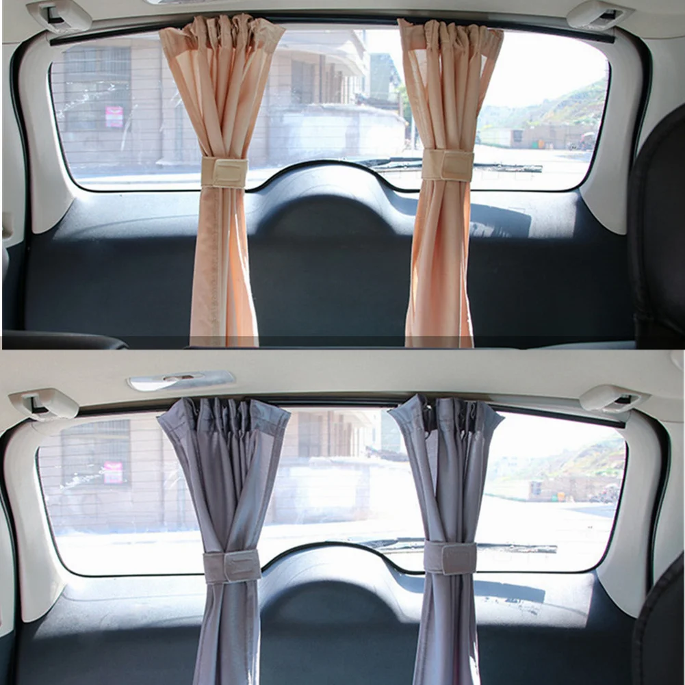 2X Car Styling Rear Window Sun Shade Curtain UV Protection Sun Visor Auto Sunshade Back Window Shield Cover Car Accessories