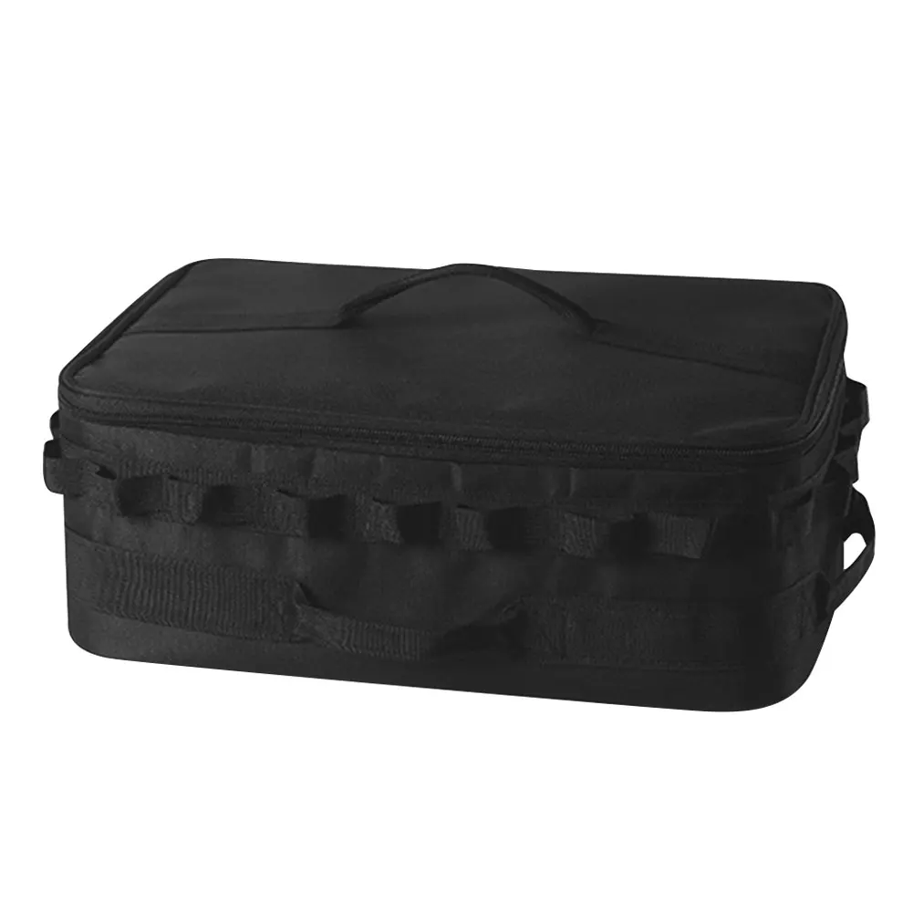 17-7L Tactical Camping Storage Bag Large Capacity Outdoor Hiking Picnic Bag Tank Stove Canister Pot Carry Bag Cookware Organizer