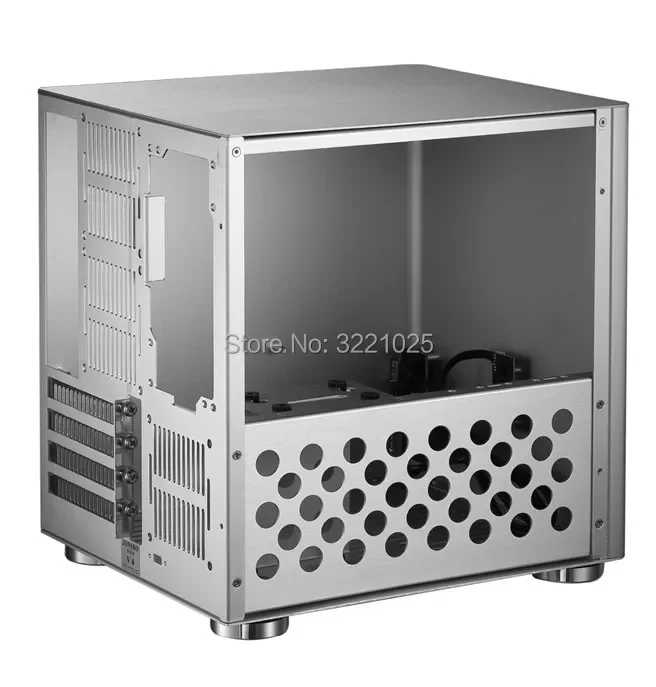 Jonsbo V4 Silver Aluminum Mini ITX MATX computer Case USB3.0 game small chassis V4B Black HTPC ITX support 3.5'' HDD pc case pc chassis computer chassis frame mini itx desktop case