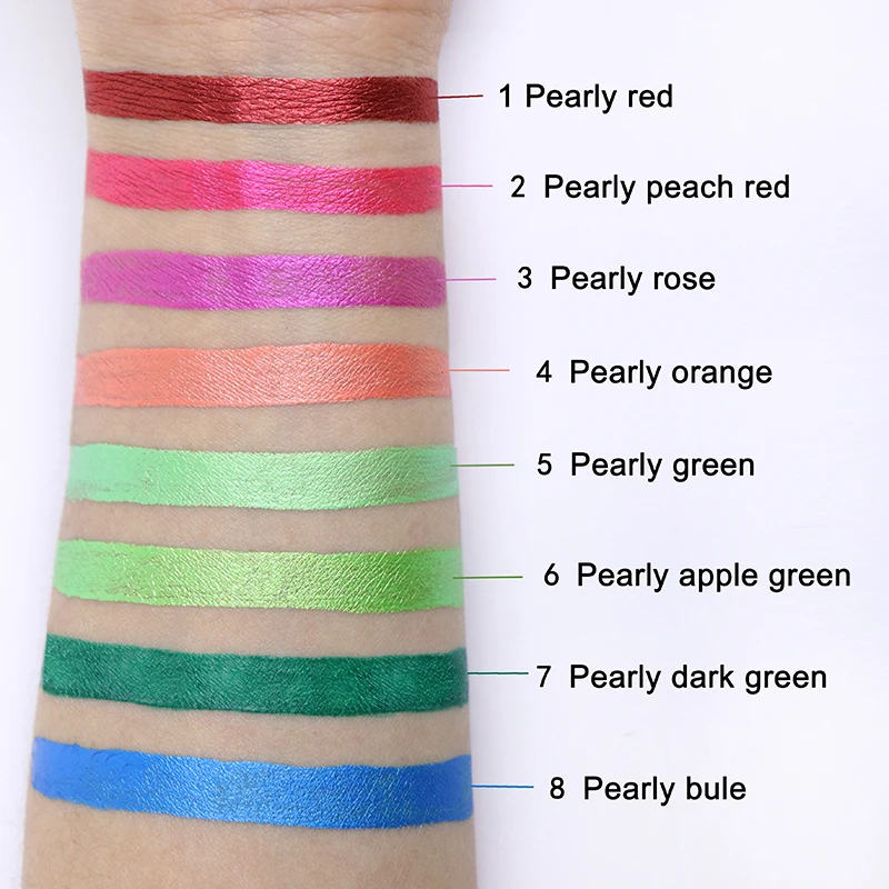 Non Toxic Water Activated Face Paint Makeup Pearly Metallic Color Party Christmas Cosplay 30g Easily Washable Body Painting 2