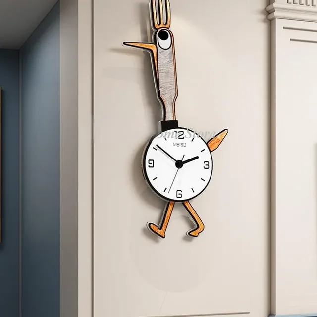 Wall Clock Cute Design Wall Decor Watches Home Kids Bedroom Room Decoration Children Metal Needle