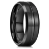 Bagues en acier titane couleur argent 8mm pour hommes et femmes, bagues en acier inoxydable brossé mat, bijoux cadeaux de mariage