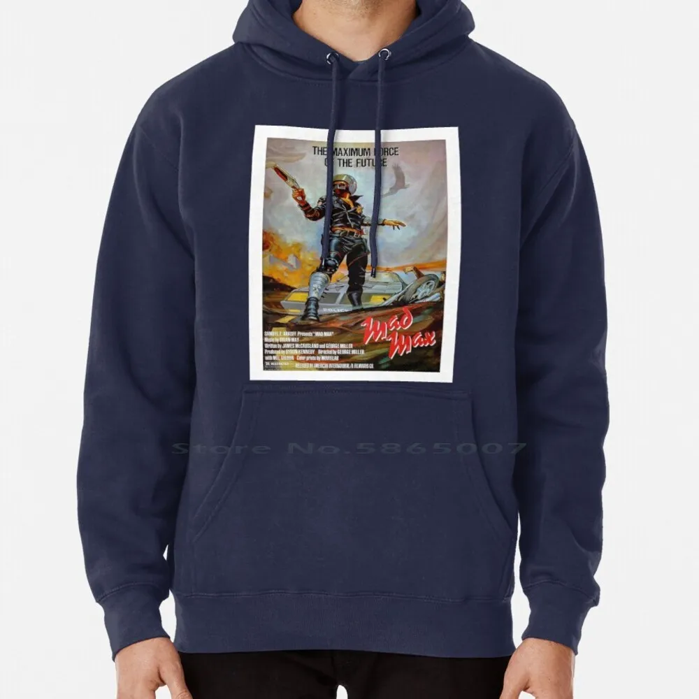 Mad Max Poster Felpa Con Cappuccio Maglione 6Xl Cotone Vecchio Film Mad Max Film Vintage Movie Women Teenage Big Size Pullover Maglione 4Xl 5Xl