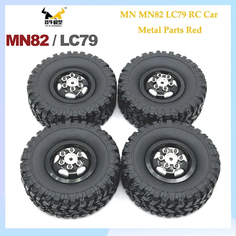 메탈 업그레이드 프론트 및 리어 액슬 어셈블리, MN 모델 1/12 MN82 LC79 MN78 용, 블랙 RC 자동차 부품