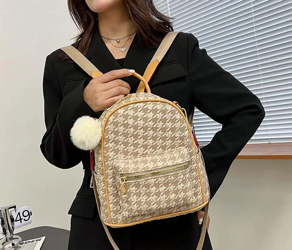 New Arrival Women Fashion Pu Soft Leather Double Zipper Shoulder Bags Large Capacity Backpack Handbag Casual Travel Backpacks 4