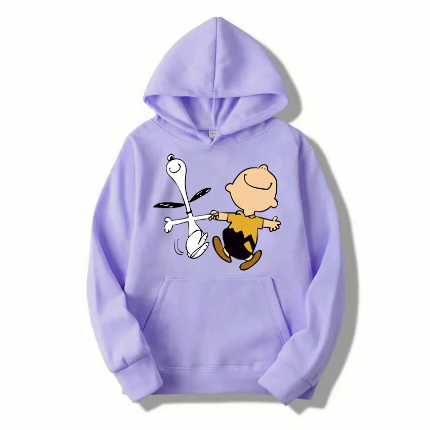 thumbnail image 1 of Sudadera con capucha de Snoopy y Charlie Brown para hombre y mujer, diseño de dibujos animados de anime, primavera y otoño, moda 2024, para parejas, 1 of 5