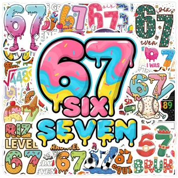 Adesivi Digitali Graffiti 67 Pezzi, Popolari Online, Divertenti e Trendy, Decalcomanie DIY per Telefono, Bagagli, Cancelleria, Decorazioni e Giocattoli