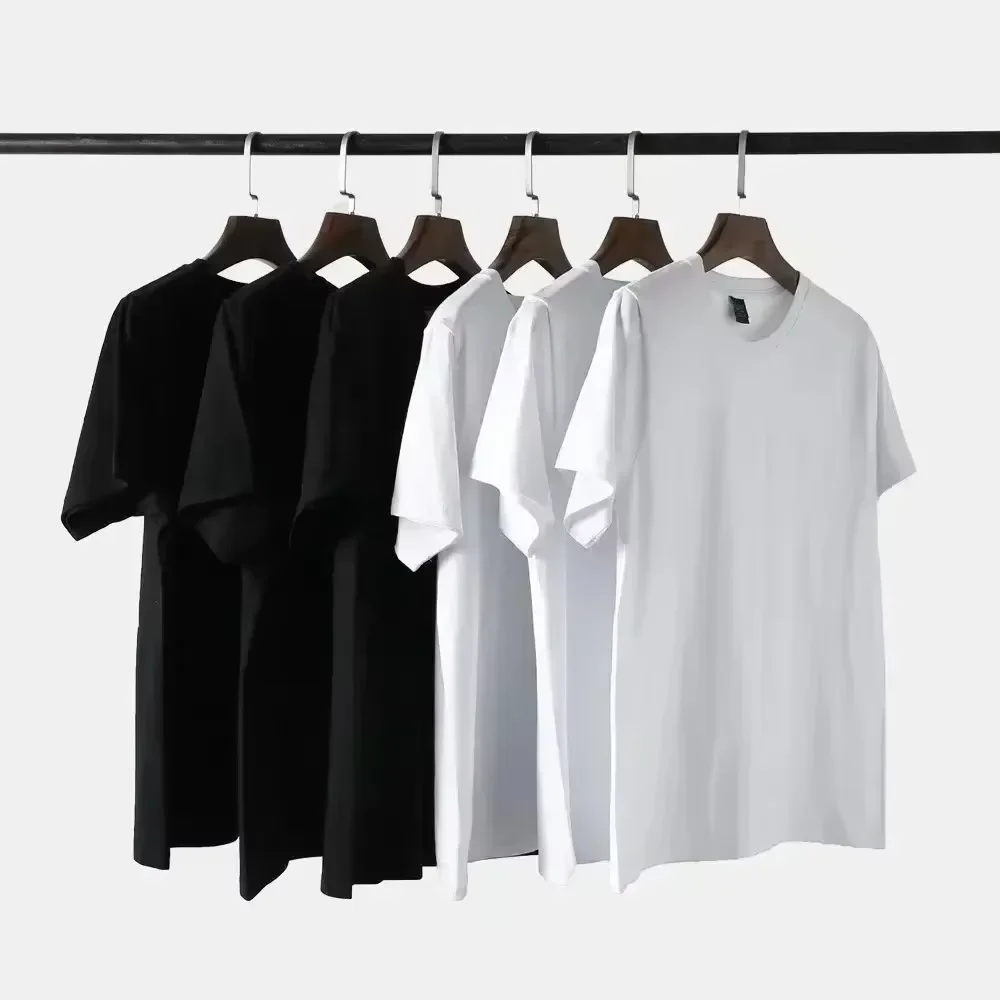 T-shirt da uomo di alta gamma con stampa, girocollo, a maniche corte, estiva, casual, alla moda, abbigliamento sportivo da uomo - immagine 5