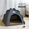 Pet Tent Bed Removable Cat Sofa Basket Canvas Semi-enclosed Cat House Dog Cave Hut Cat Sleeping Bed for Room Decor Pet Supplies 4