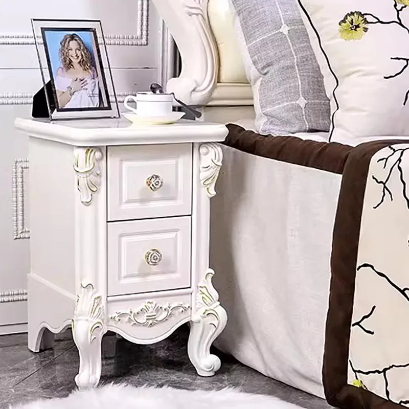 Vintage Nordic Night Table Bedroom Modern White Storage Night Table Luxury Trendy Comodini Camera Da Letto Bedroom Furniture