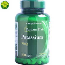 

US Puritan's Pride Chelated Potassium Potassium Supplement Potassium Gluconate Edema Potassium Deficiency Acid-base Balance