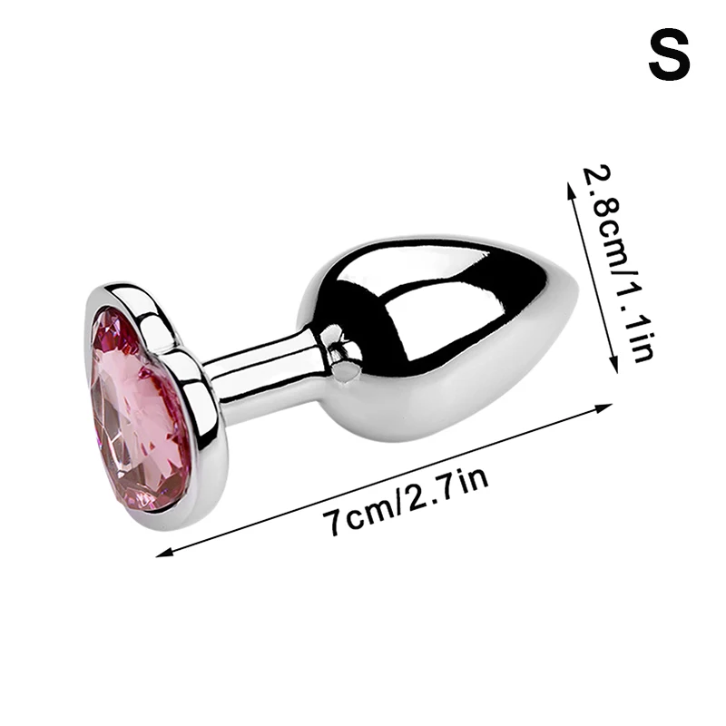 5 Size Adult Game Masturbator Anal S/M/L Sex Toy for Adult Metal Anal Plug for Women Men Couples Butt Plug Butt Toy