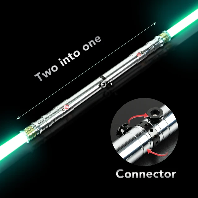 DamienSaber Darth Revan's Lightsaber Metal Hilt Force Heavy Dueling Infinite Color Changing Sensitive Smooth Swing Blaster 3