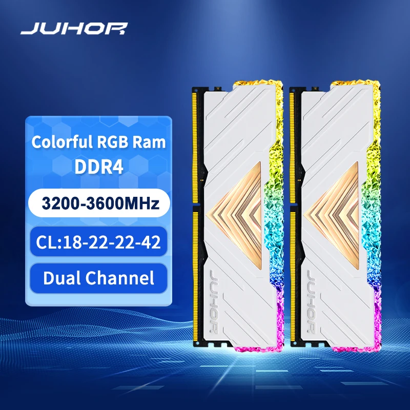 JUHOR RGB DDR4 8GB 16GB 3200MHz ddr4 32GB(16GBX2) RGB デスクトップ