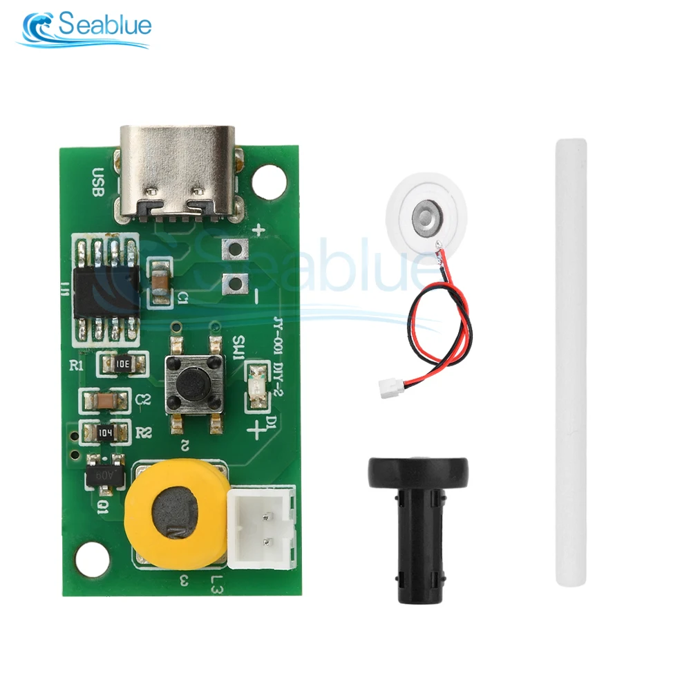 TYPE-C USB 5V Humidifier DIY Kits Mist Maker and Driver Circuit Board Fogger Atomization Film Atomizer Sheet Mini Oscillating