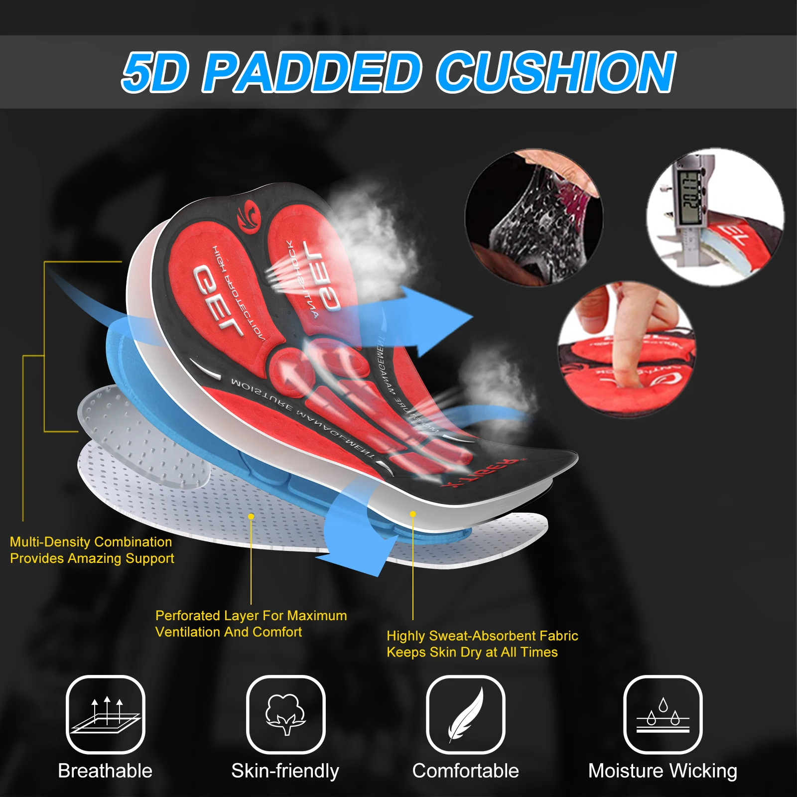 Cycling Shorts Breathable Mesh