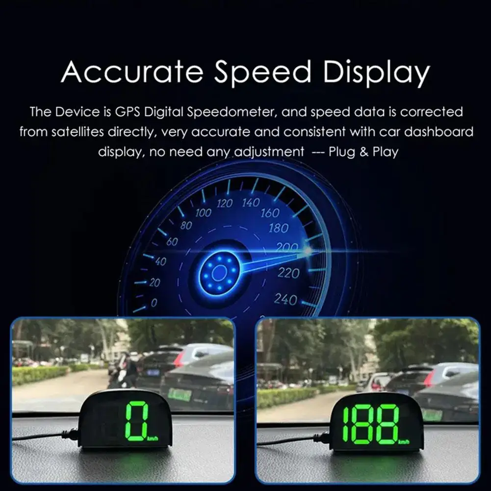 ڵ Ϲ HUD  ÷, GPS BeiDou ǽð ÷, ũν  KM/MPH, 2023 ǰ